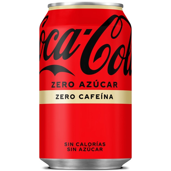 ZERO CAFFEINE sugar-free cola soft drink tin 33 cl