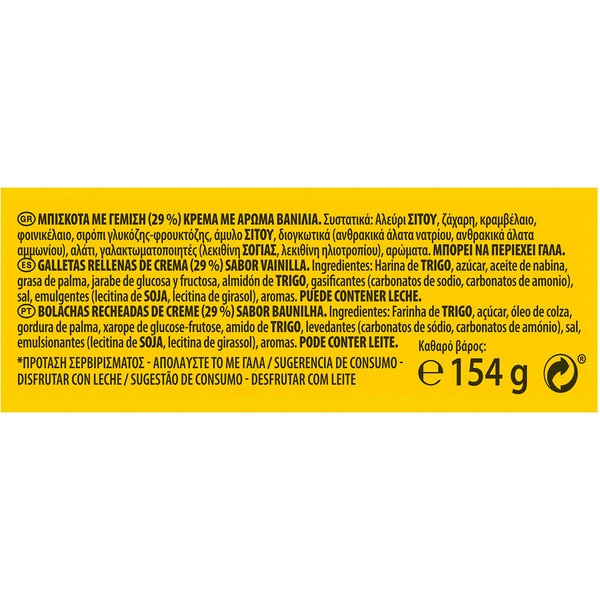 Golden Kekse mit Vanillecremefüllung Paket 154 g