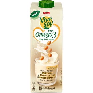 bebida de soja con omega 3 brik 1 l - Vivesoy