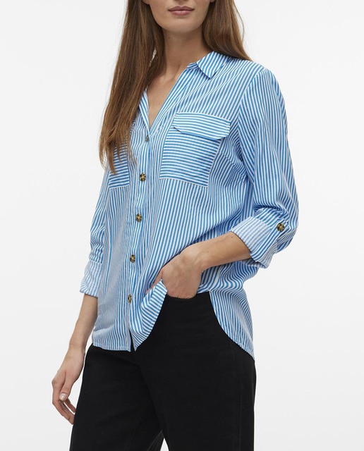 Imagen 0 de Camisa de mujer de manga larga con botones