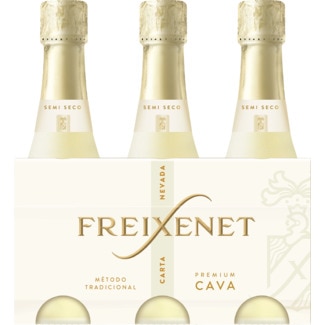 Espumante Cava Mini Nevada Pack 3 garrafa 18 cl - Freixenet