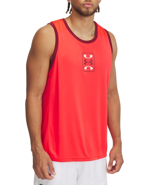 Imagen 0 de Camiseta de baloncesto de hombre Ua Zone Performance Tank-Red Under Armour