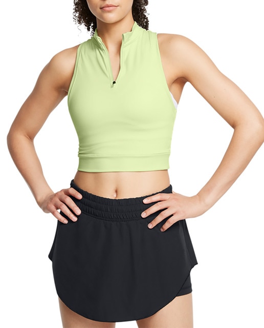 Imagen 0 de Camiseta de running de mujer Ua Run Anywhere Crop Tank-Blk Under Armour