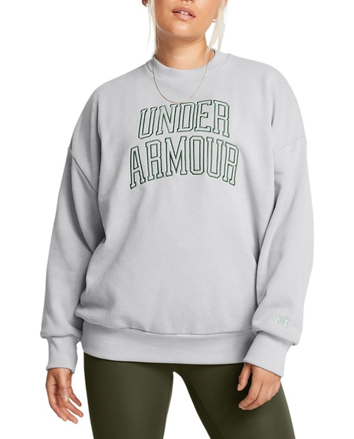 Imagen 0 de Sudadera casual de mujer Ua Icon Hwt Terry Os Crew-Blk Under Armour