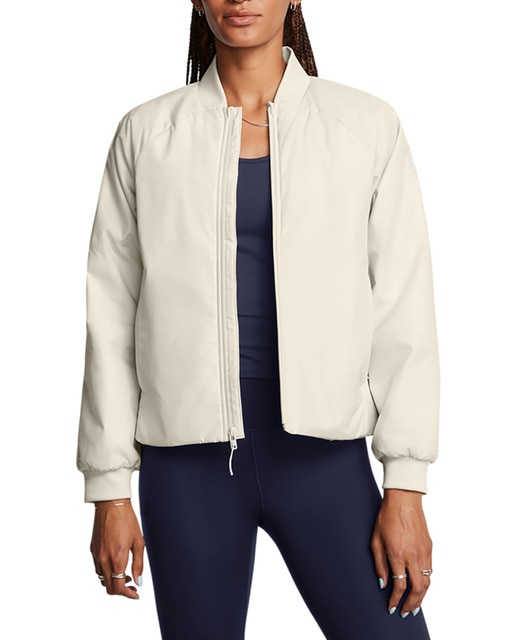 Imagen 0 de Cortavientos casual de mujer Unstoppable Insulated Bomber-Wht Under Armour