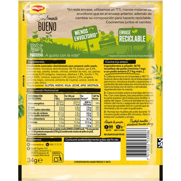 Juicy baked Provençal herbs sachet 34 g