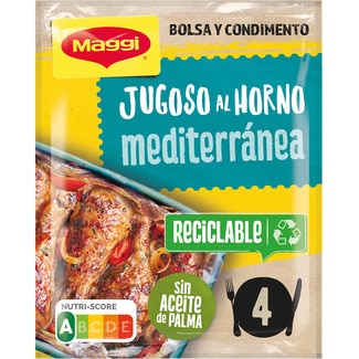 jugoso al horno dieta mediterránea para pollo sobre 31 g - Maggi