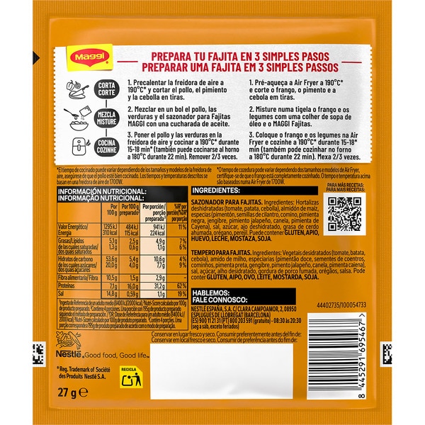 Gewürzmischung für Fajitas Air Fryer Tütchen 27 g