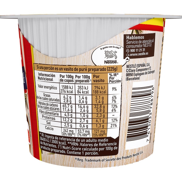 Kartoffelpüree mit Milch in 5 Minuten Behälter 50 g