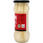 Weißer dicker Spargel extra, g.g.A. Navarra sehr dick 6-8 Stück Flacon 205 g netto Abtropfgewicht