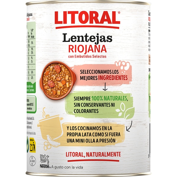 Linsen nach Riojaner Art glutenfrei Topf 425 g