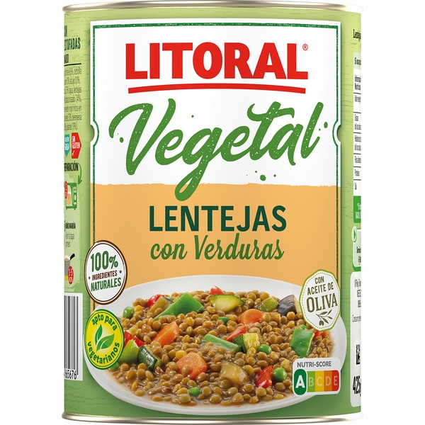 Vegetal Linsen mit Gemüse glutenfrei Dose 430 g
