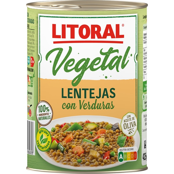Vegetal Linsen mit Gemüse glutenfrei Dose 430 g