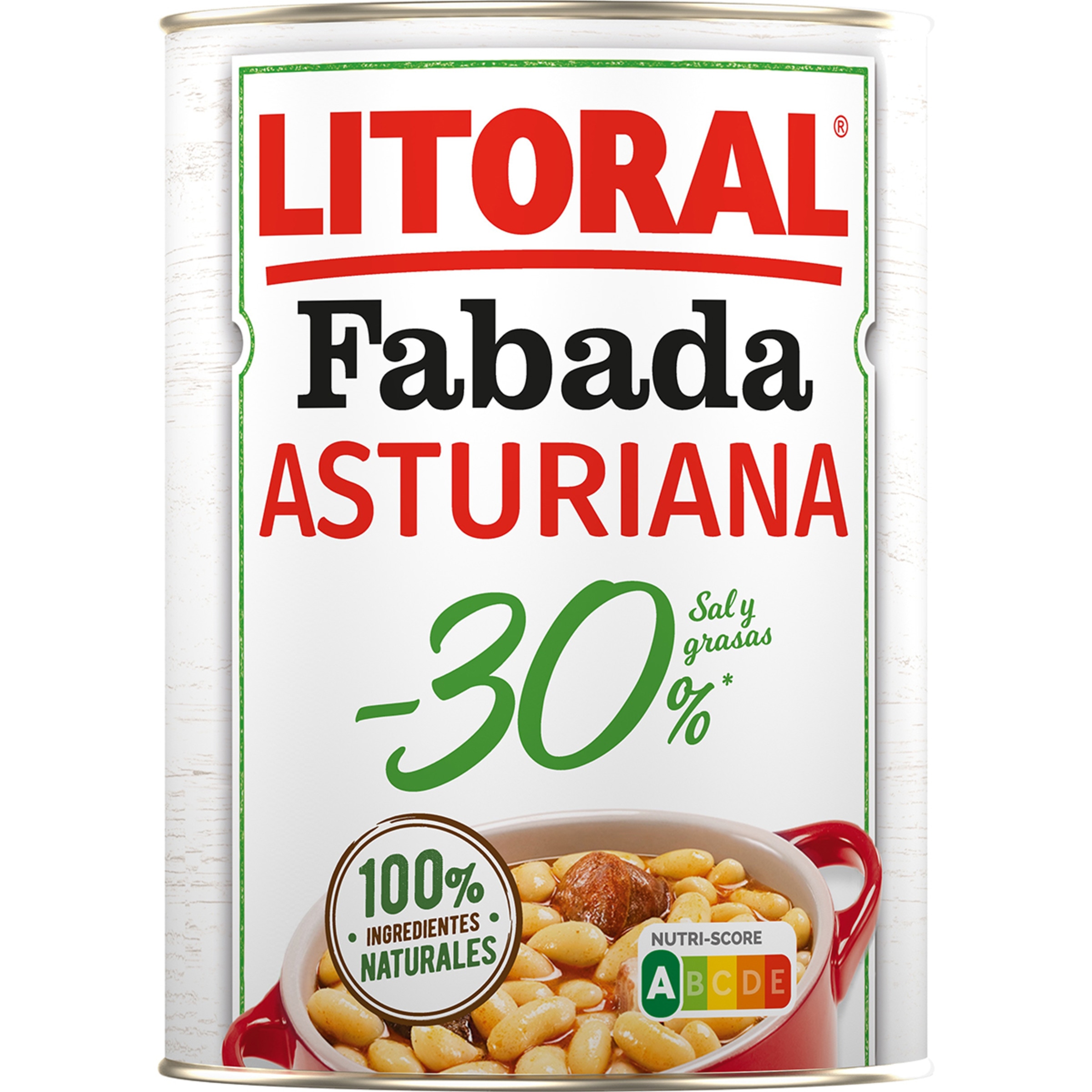 fabada asturiana -30% sal y grasa sin gluten lata 420 g