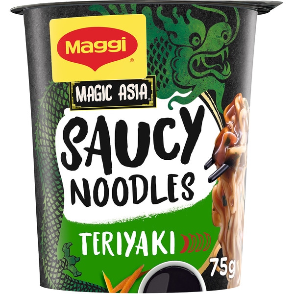 Nudeln Saucy Teriyaki Becher 75 g netto Abtropfgewicht