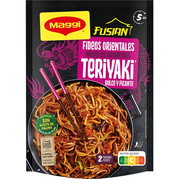 Asiatische Nudeln Fried noodles teriyaki Behälter 130 g