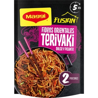 fideos orientales Fried noodles teriyaki envase 130 g - Maggi