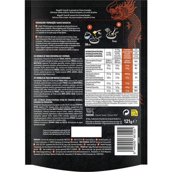 classic yakisoba Asian noodles container 121 g