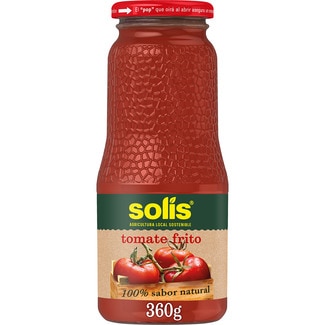 tomate frito origen Vegas del Guadiana sin gluten frasco 360 g - Solis