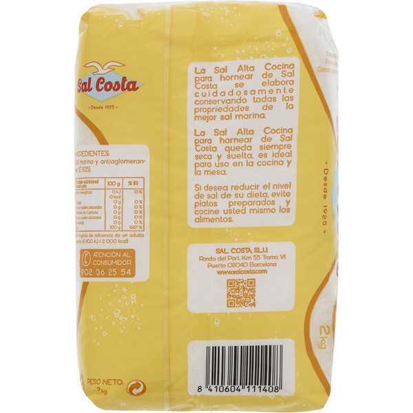 Haute Cuisine Salz zum Backen Paket 2 kg