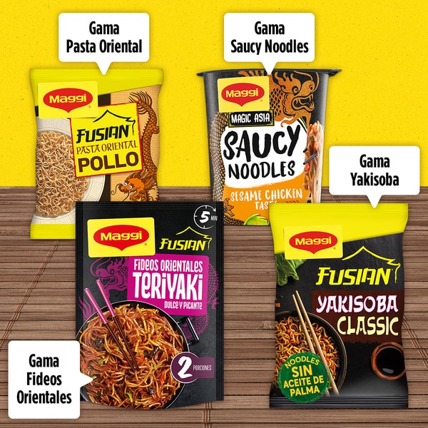 Asiatische Nudeln Fusian Noodles Currygeschmack Tütchen 70 g