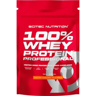 proteína en polvo Whey Protein Professional sabor caramelo salado sin gluten bolsa 500 g - Scitec Nutrition