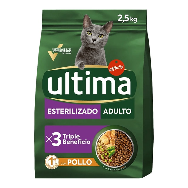 Imagen 0 de Pienso para gatos esterilizados Ultima Adult pollo