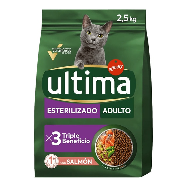 Imagen 0 de Pienso para gatos adultos Ultima Esterilizado salmón