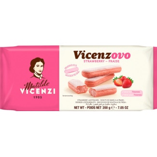 Biscoitos Lady Fing Morango embalagem 200 g - Vicenzi
