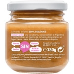 Gläschen Pfirsich und Himbeere, 100% ökologisch, glutenfrei, ab 6 Monaten Behälter 130 g