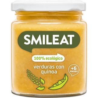 tarrito de verduras con quinoa 100% ecológico sin gluten desde 6 meses envase 230 g - Smileat