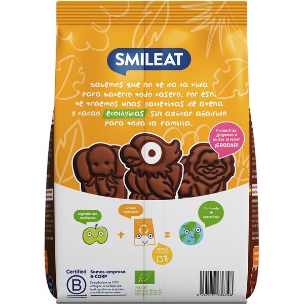 Bio-Dinkelkekse mit Hafer und Kakao ab dem 6. Monat 0% Zuckerzusatz Tasche 220 g