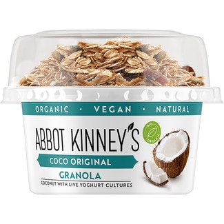 base de coco con granola ecológico sin gluten, sin lactosa y vegano envase 145 g - Abbot Kinney's