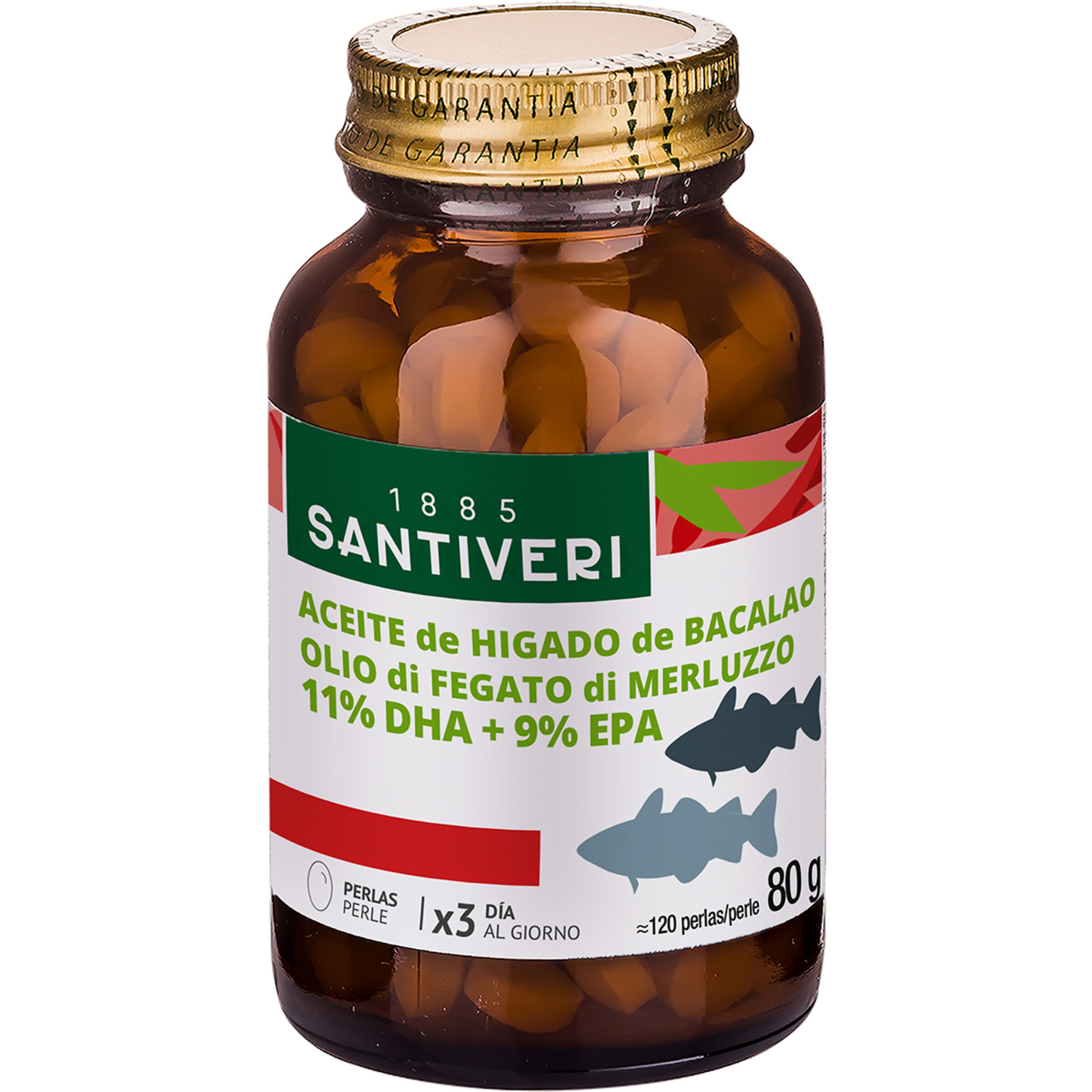 aceite de hígado de bacalao envase 120 perlas