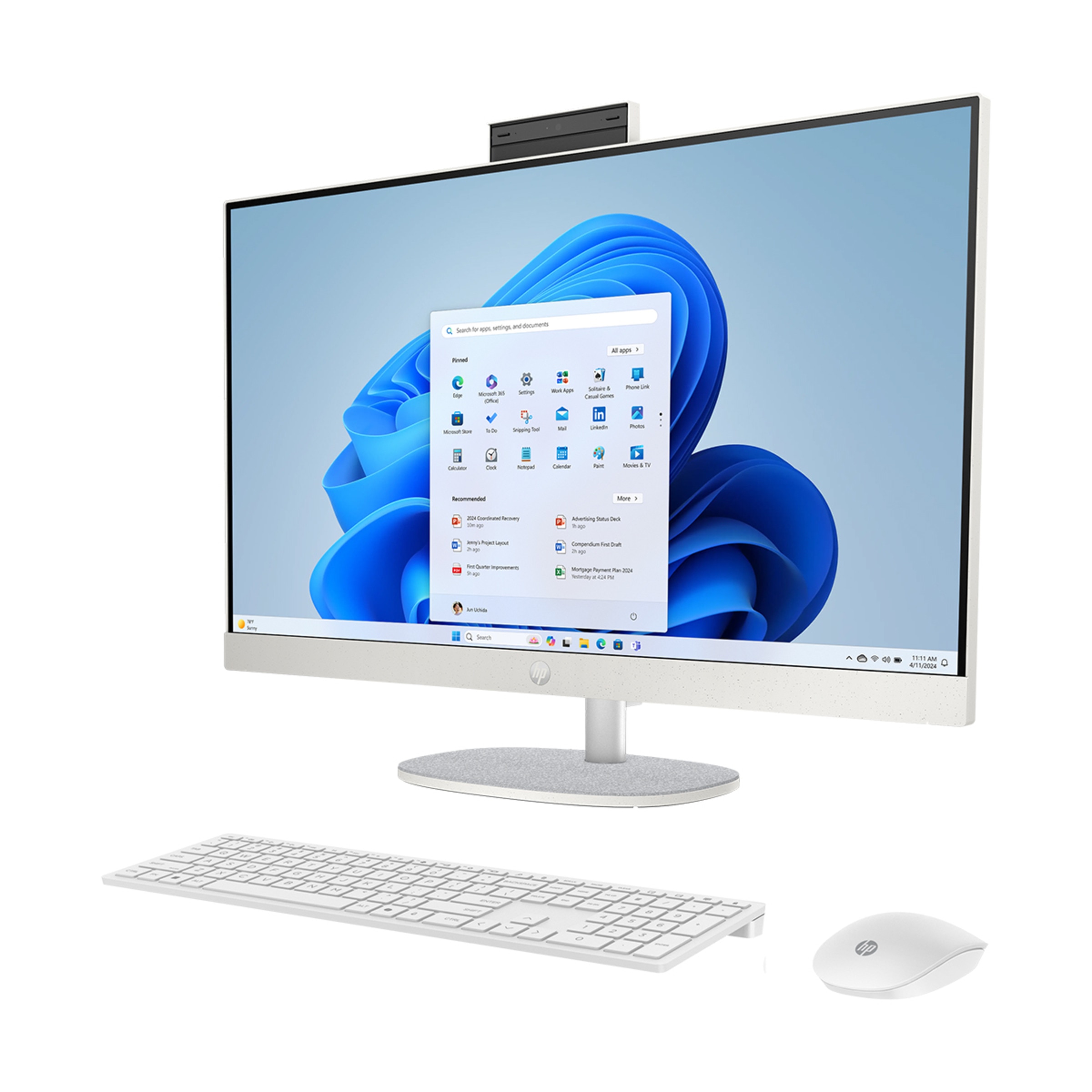All in One HP 27-cr2001ns, Inteel Core Ultra 5-225U, 32GB, 1TB SSD, 27", W11 Blanco-4