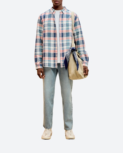 Imagen 0 de Camisa cuadros de hombre