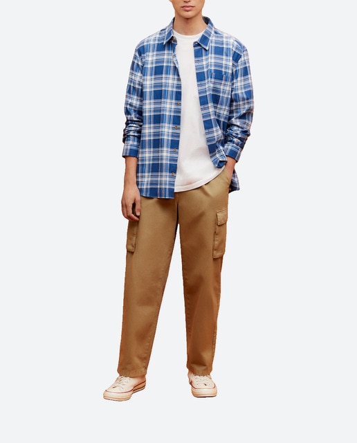 Imagen 0 de Camisa de manga de cuadros