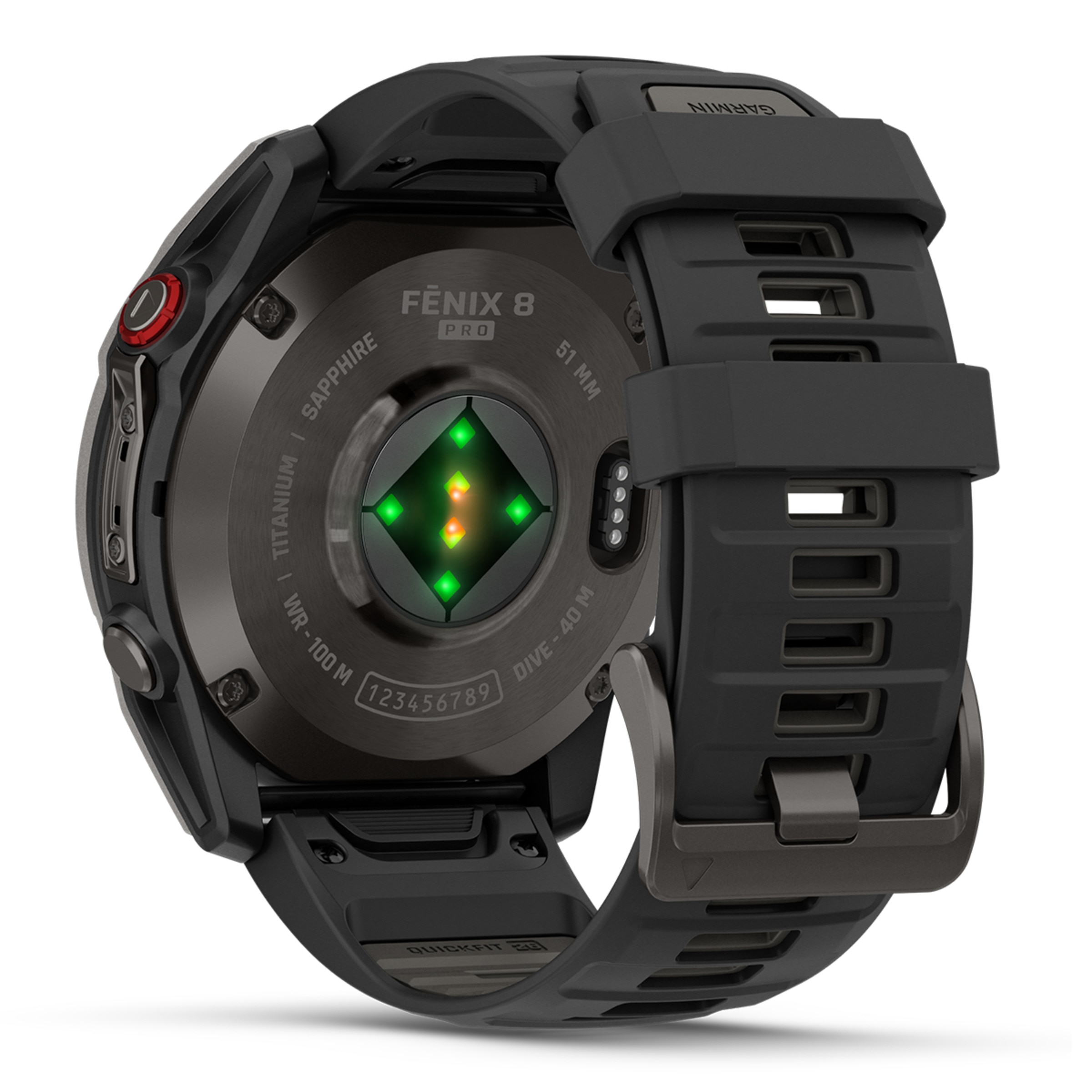 Relógio Smartwatch Fenix 8 Pro LTE 51mm Zafiro Amoled Titânio Preto-5