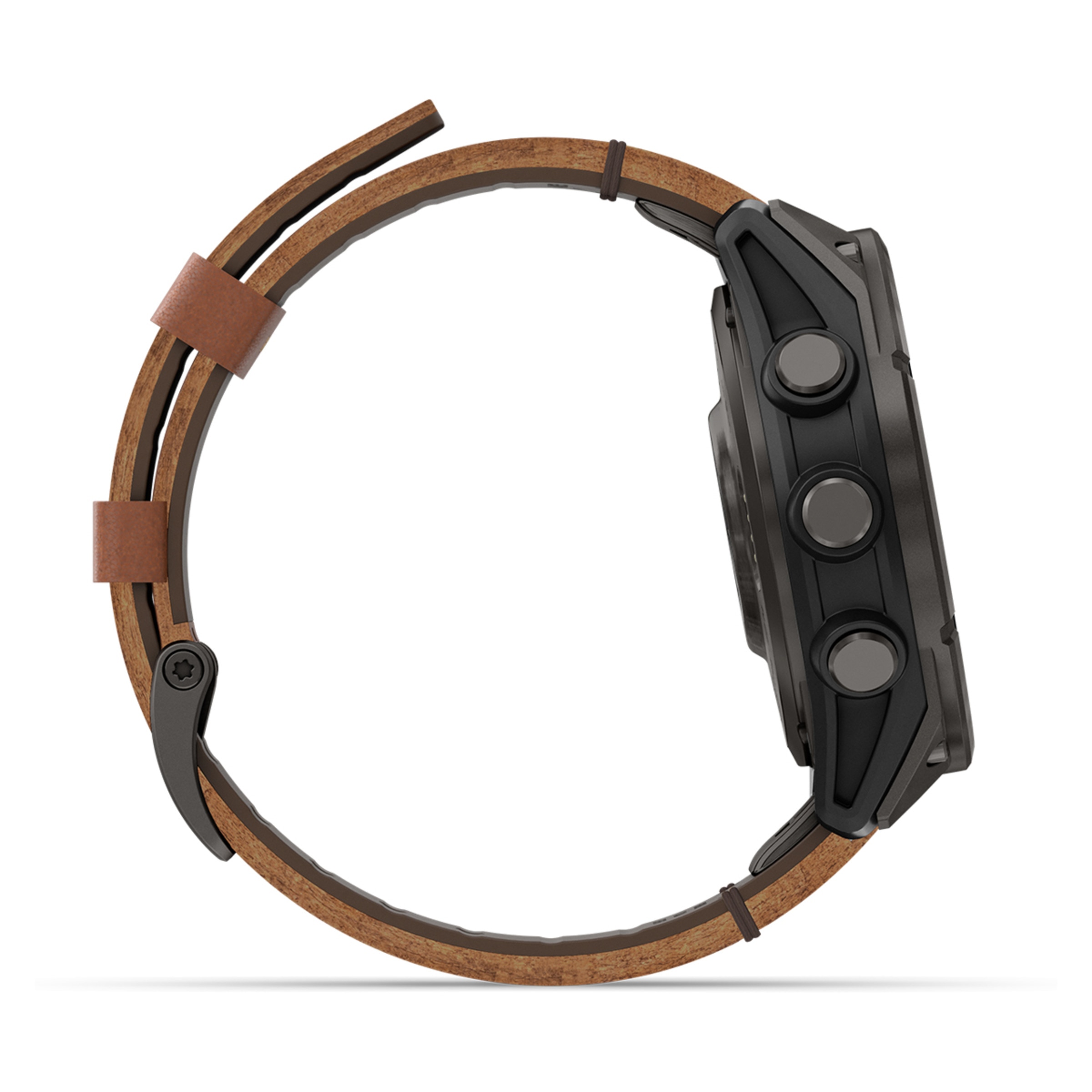 Relógio Smartwatch Fenix 8 Pro LTE 47mm Zafiro Amoled Correia em Pele Titânio Preto-4