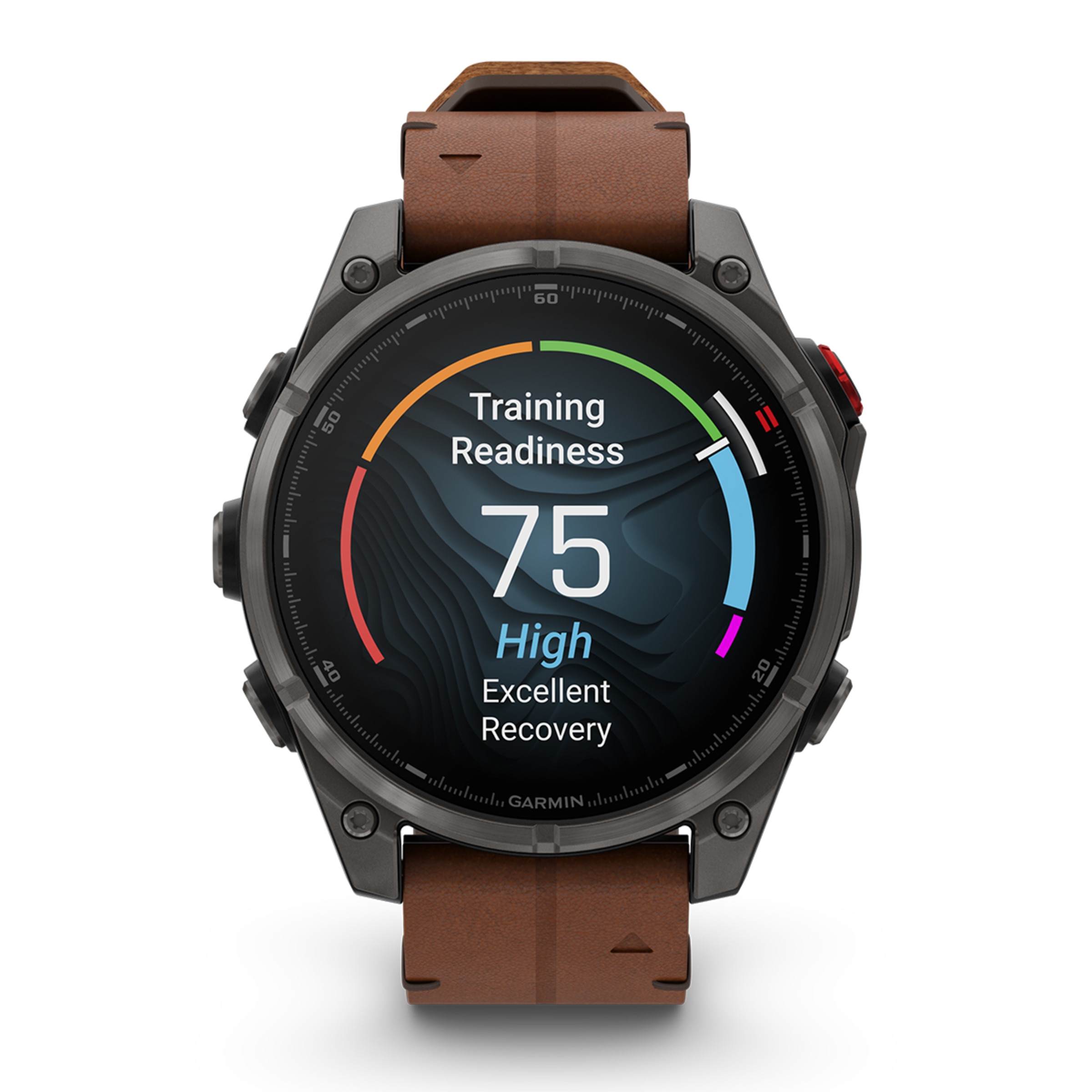 Relógio Smartwatch Fenix 8 Pro LTE 47mm Zafiro Amoled Correia em Pele Titânio Preto-2