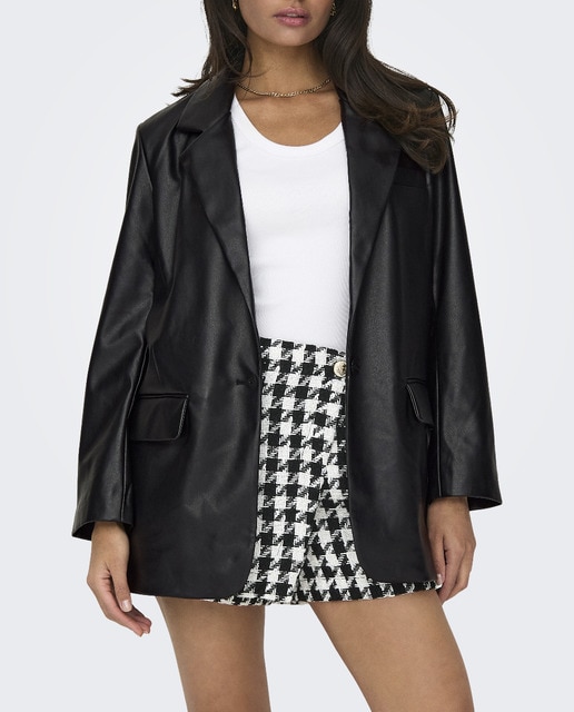 Imagen 0 de Blazer de polipiel de mujer