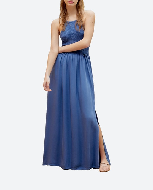 Imagen 0 de Vestido liso tencel gomas