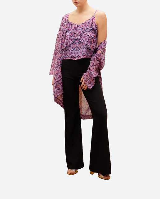 Imagen 0 de Kimono de mujer tipo top fluido