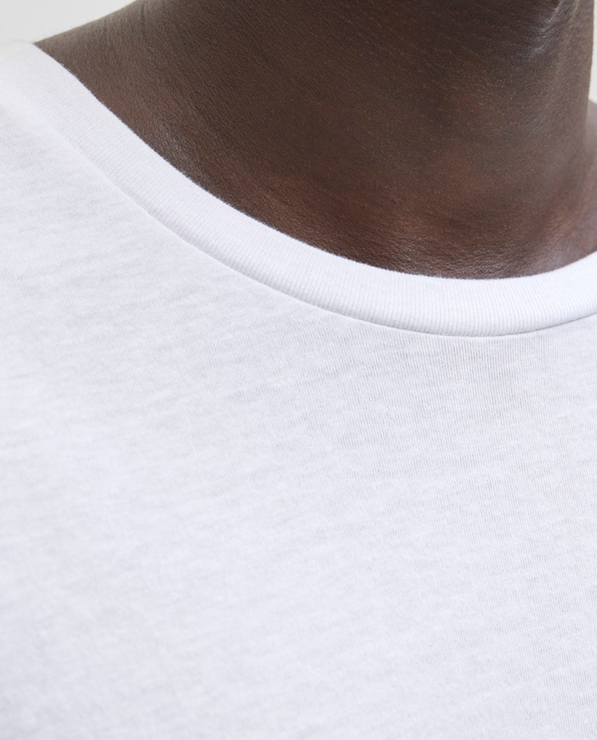 T-shirt de Manga Curta com Estampado Lateral Branco-4