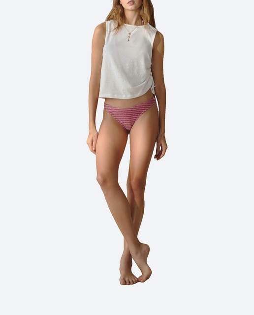 Imagen 0 de Braguita bikini rayas lurex