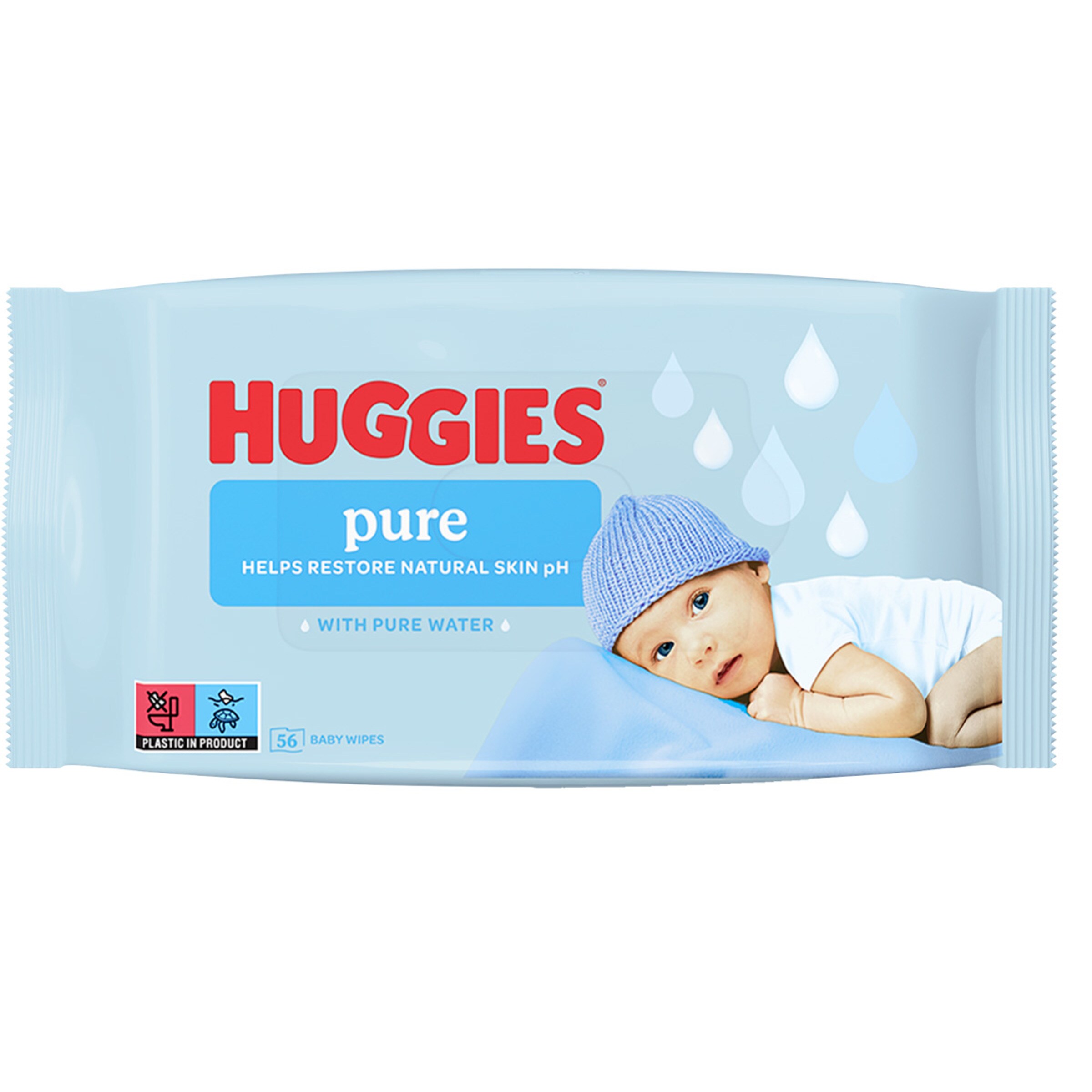 Toalhitas Bebé Pure embalagem 56 unidades