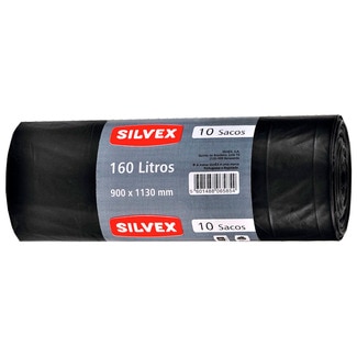 Sacos do Lixo 90 x 113 cm 160 L 10 unidades - Silvex