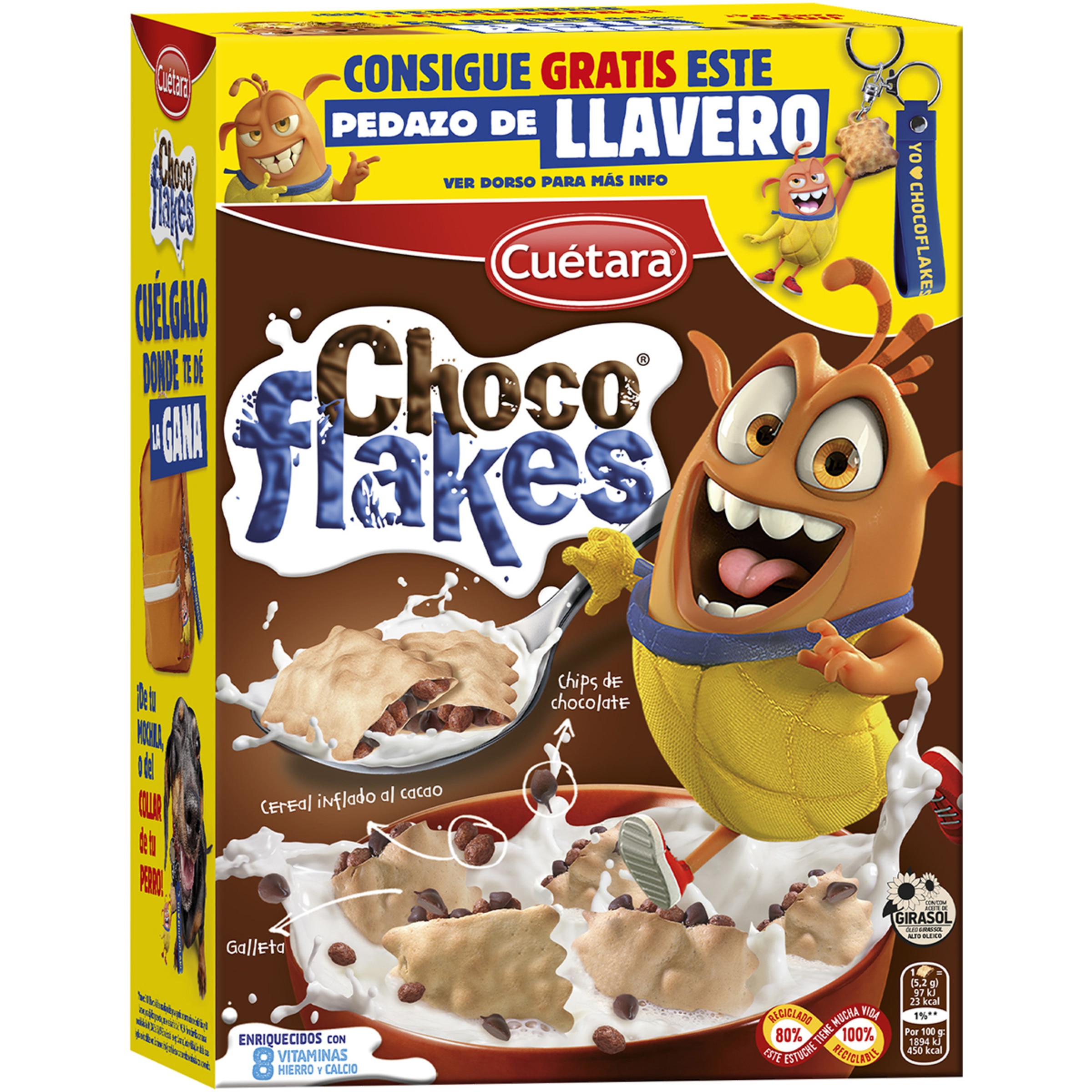 galletas rellenas de chips de chocolate paquete 520 g