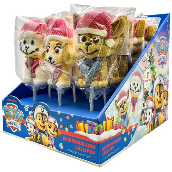 Paw Patrol-Marshmallow-Lutscher, verschiedene Sorten, Sortiment nach Bestand Einheit 45 g