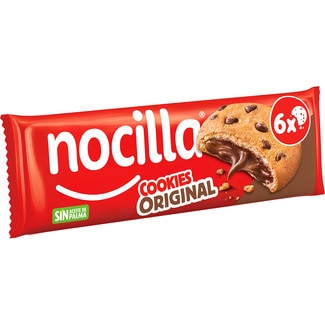 cookies rellenas de Nocilla original sin aceite de palma 6 unidades paquete 120 g - Nocilla